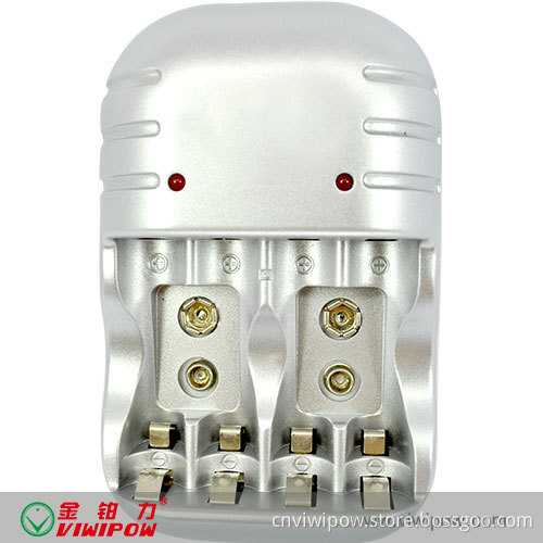4 Slots 9V Rechargeable Battery Charger (VIP-C009)